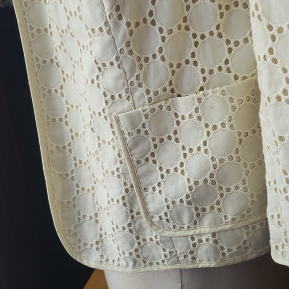 TALBOTS Eyelet Open Jacket size 8 - Picture 4 of 6